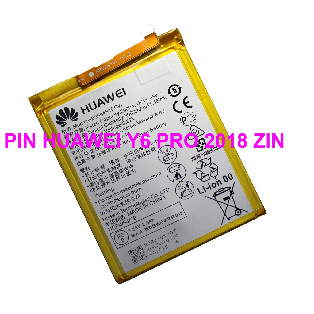 PIN HUAWEI Y6 PRO 2018 ZIN | Shopee Việt Nam