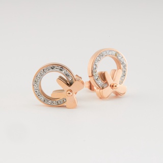 Khuyên tai nữ LAMY Diamond bow earrings 3018