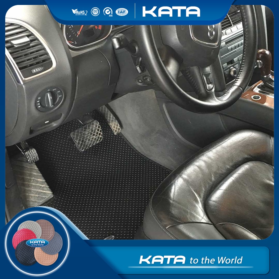 Thảm lót ô tô KATA cho xe Audi Q7 (2005 - 2015)  - Khít với sàn, Chống trơn, Không mùi, Không ẩm mốc