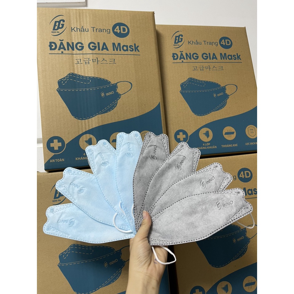 Túi 10 chiếc khẩu trang KF94 4D, ÔM SÁT KHUÔN MẶT