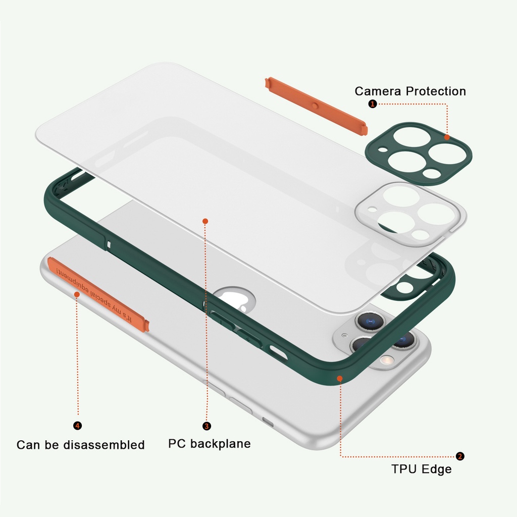 Ốp điện thoại silicon chống sốc trong suốt thích hợp cho iphone 12 pro max mini 11