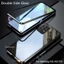 Ốp điện thoại kính cường lực từ tính bảo vệ 360 bằng kim loại cứng cho Samsung Galaxy A55 A54 A35 A24 A25 A15 A14 A13 4G 5G 2024