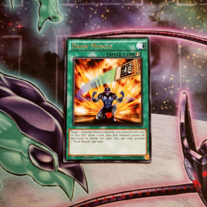 Yu-Gi-Oh! Draw Muscle Card (NECH-EN057) - The New Challengers 1st Edition Rare - View #10
