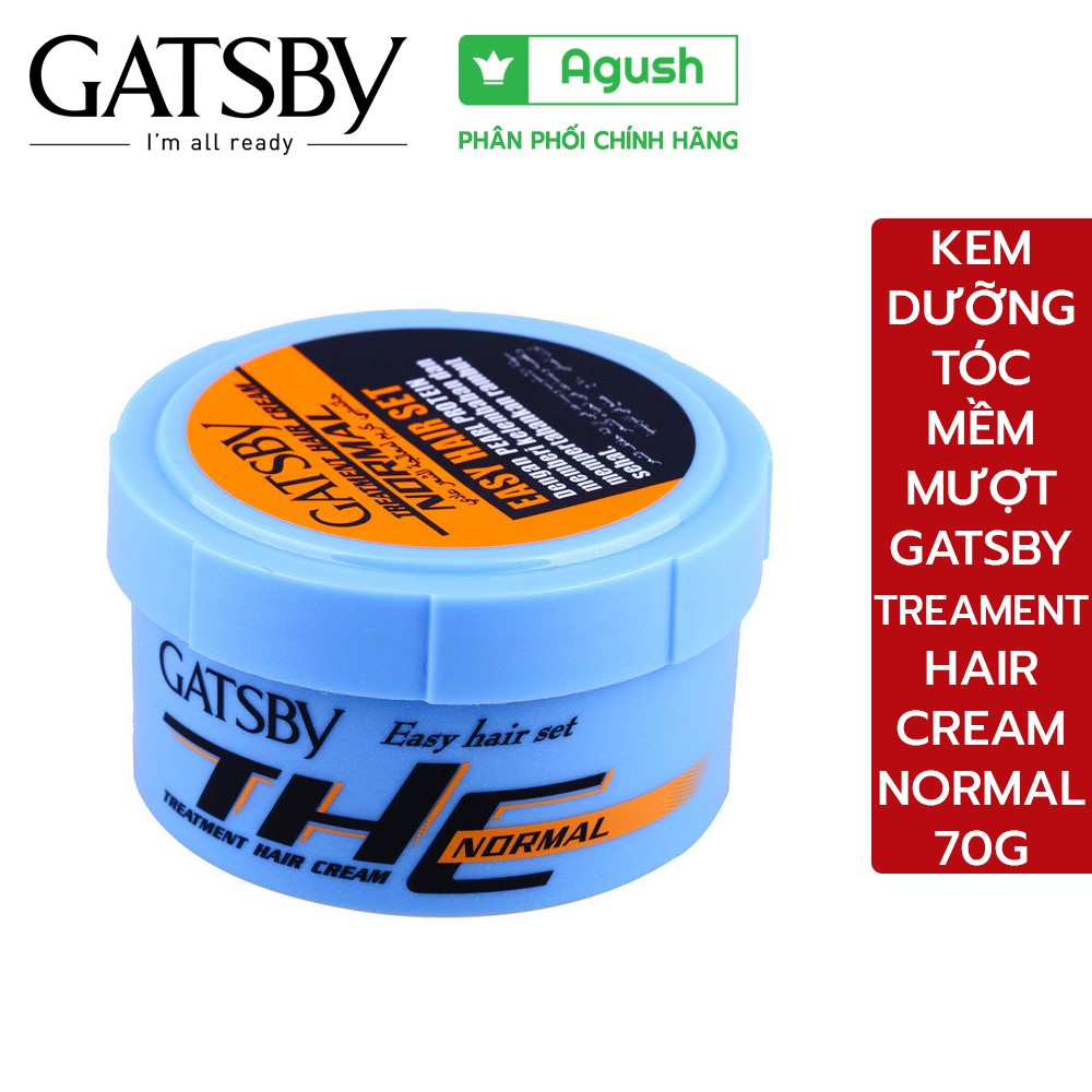 Kem ủ tóc phục hồi hư tổn hair treatment cream siêu mượt lạnh thơm nhật bản giá rẻ Gatsby treatment hair cream 70g