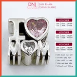 [Hàng cao cấp] Vòng tay bạc 925 cao cấp dành cho nữ - Vòng tay charm bạc I LOVE MOM FOREVER, tình yêu gia đình - DNB016 — ảnh 6