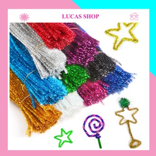 Combo 3 dây nhũ, kim tuyến nhiều màu bó hoa trang trí, làm đồ handmade siêu xinh