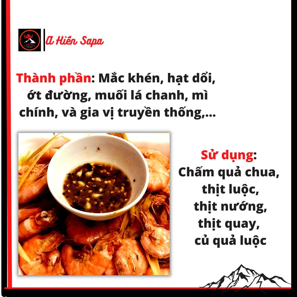 Chẳm chéo Tây Bắc ướt ĐẶC BIỆT COMBO 2 LỌ 200GRAM nhà làm bằng gia vị truyền thống.