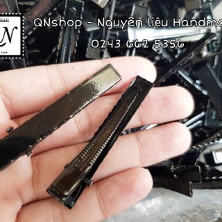 Khung bờm sắt đen 3mm, cặp bấm, kẹp mỏ vịt, nguyên liệu làm nơ, kẹp tóc, nguyên liệu Handmade