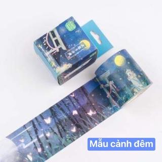 Chủ đề Đêm pháo hoa - Băng dính trang trí bằng giấy washitape mẫu pháo hoa 🥂🌟