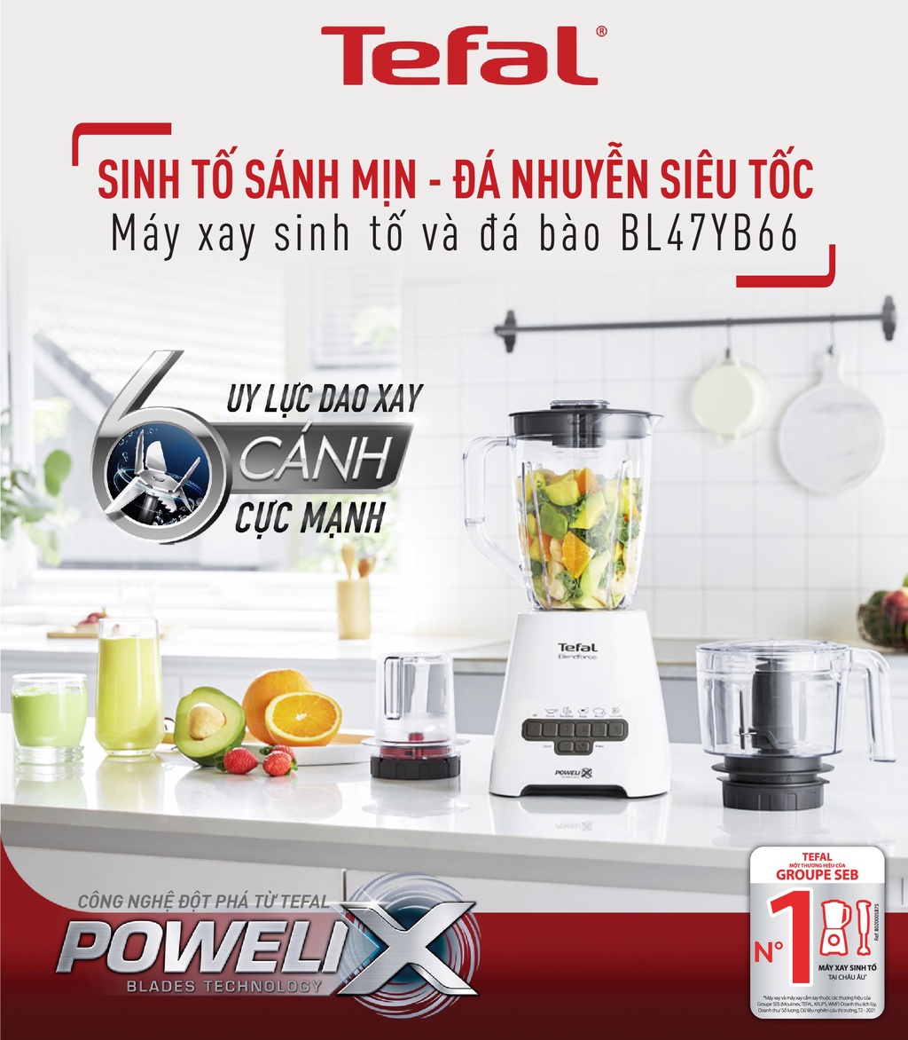 Mô tả Máy xay Tefal BlendForce+ Piano - 1