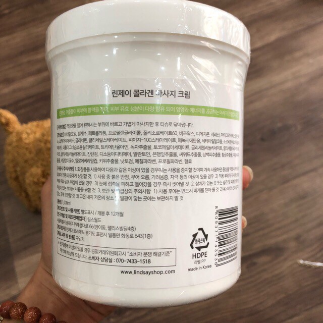 [Shop]KEM MASSAGE COLLAGEN LINDSAY ( 1000ml )[Spa]