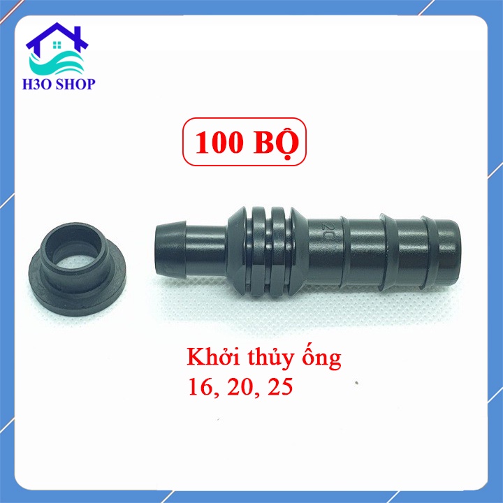 100 bộ - Khởi thủy ống PE/LDPE 16mm, 20mm, 25mm có roăng cao su