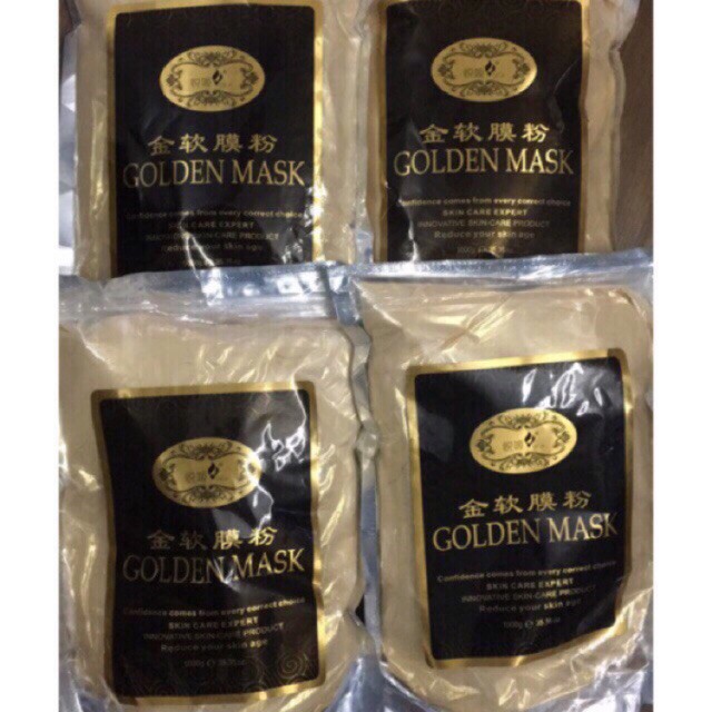 BỘT ĐẮP MẶT NẠ COLLAGEN TINH CHẤT VÀNG 24K GOLD GÓI 100GR hàng cao cấp