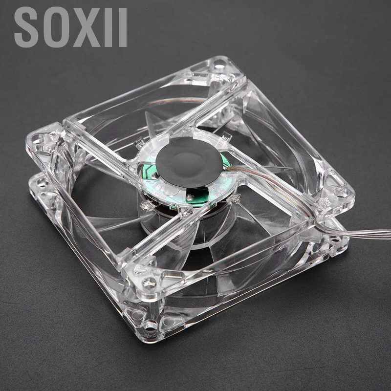 Soxii Quạt sưởi nhiệt CPU 5v 800rpm vỏ trong cổng USB đầu suốt