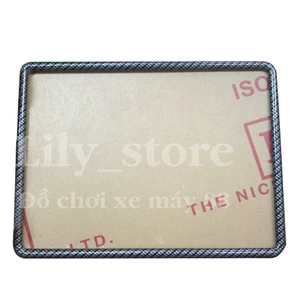 Biển số xe máy viền cacbon nguyên bộ 3 món KHÔNG SỦ DỤNG ĐƯỢC XE ĐIỆN, XE PIAGGIO