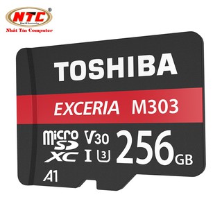 Thẻ nhớ MicroSDXC Toshiba Exceria M303 256GB UHS-I U3 4K V30 A1 R98MB/s W65MB/s (Đen)
