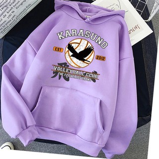 Áo Hoodie Họa Tiết Hoạt Hình Haikyuu Phong Cách Harajuku Nhật Bản Size S-3Xl Cho Nam