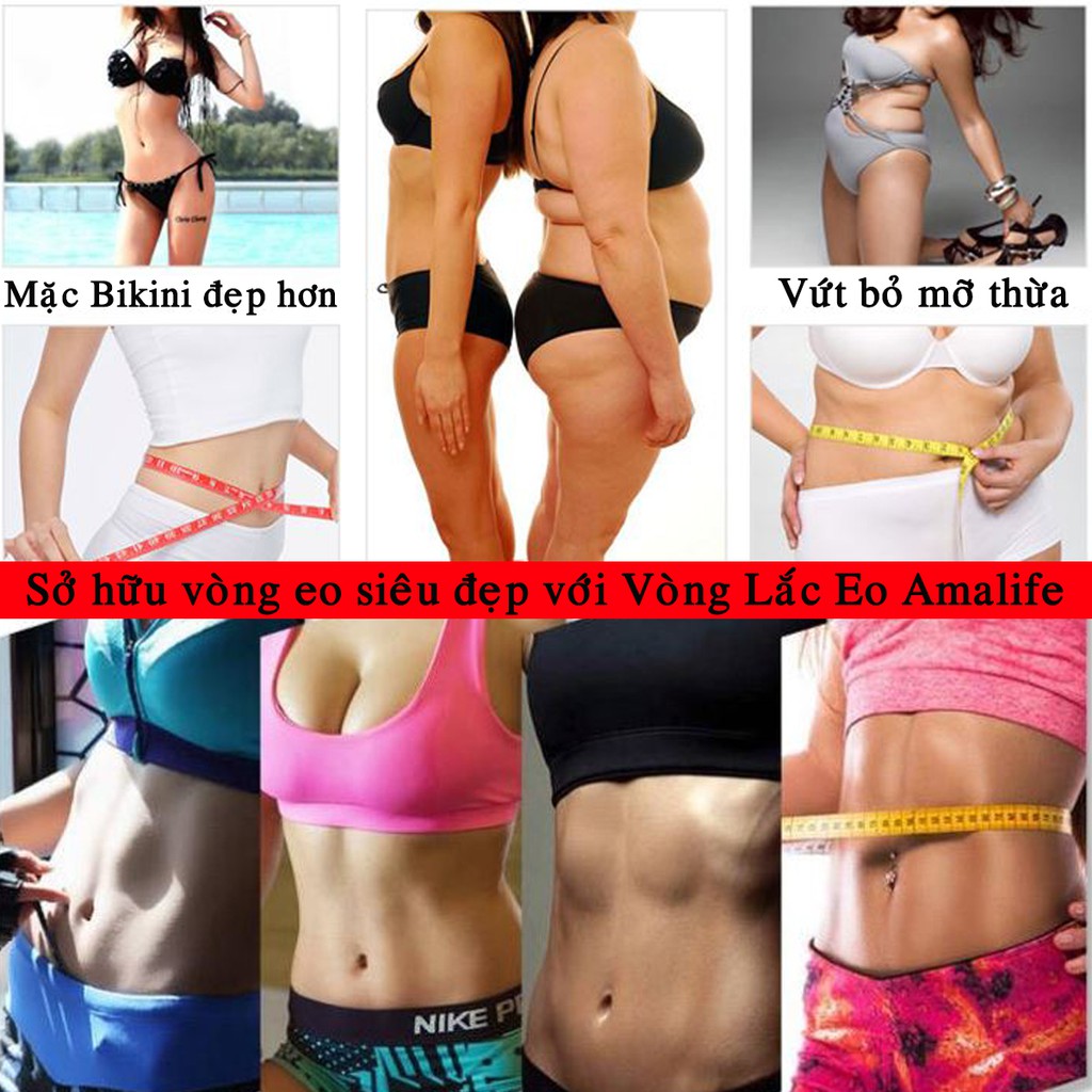 Ảnh Vòng Lắc Eo Giảm Mỡ Bụng – Bộ Vòng Tập Gym Tạo Eo Thon Thông Minh - Massage Giảm Mỡ Bụng - Hàng Chính Hãng Amalife 3