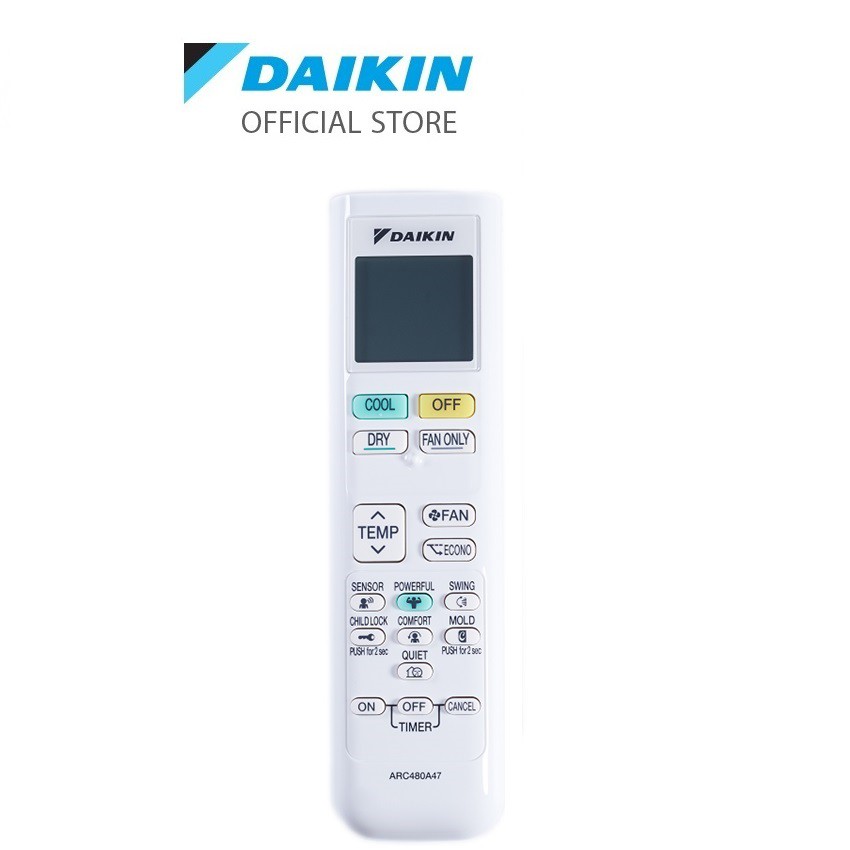 Ảnh Remote ARC480A47 cho máy điều hòa Daikin FTKC25/35UAVMV ATKC25/35UAVMV 1
