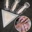 Khay nhựa hình tam giác đựng đá/charm/hoa bột/phụ kiện nail chuyên dụng