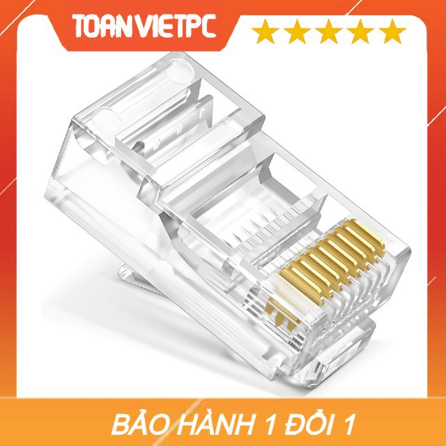 Đầu Bấm Dây Mạng Hạt mạng Đầu RJ45 cat5 hoặc cat6 Truyền tín hiệu mạng ...