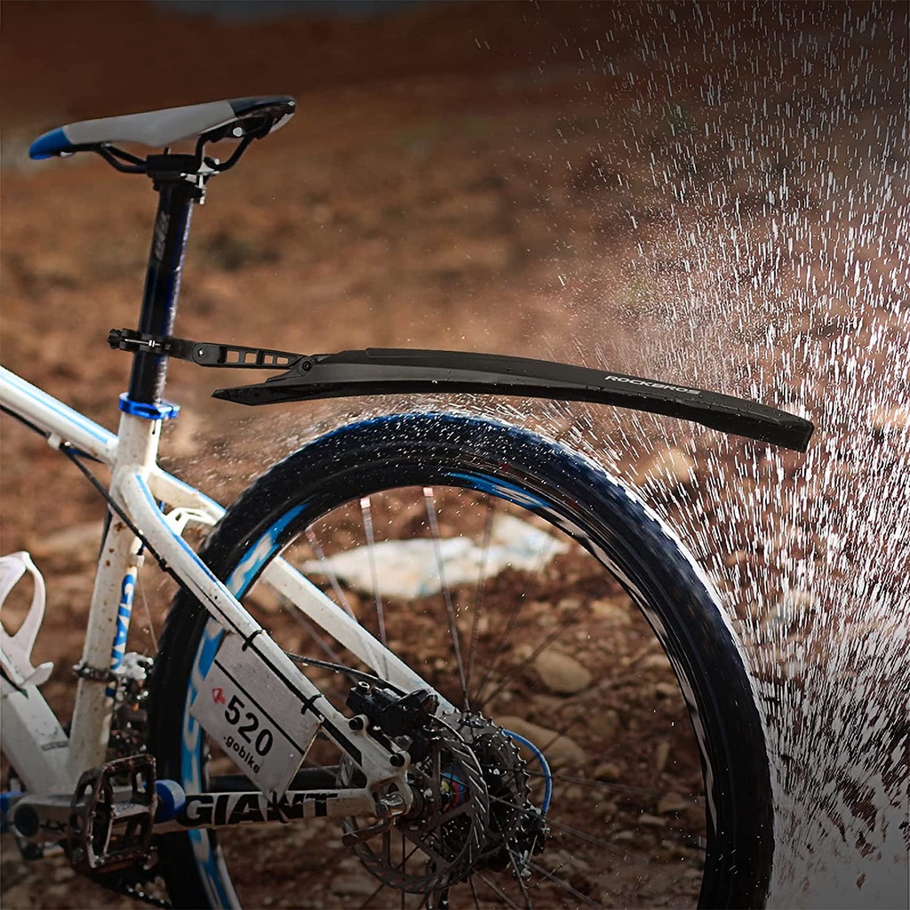 ROCKBROS Fender Mtb Cao Su Mềm MTB Xe Đạp Xe Đạp Mở Rộng Phía Trước Phía Sau Chắn Bùn Điều Chỉnh Mọi Góc Xe Đạp Phụ Kiện