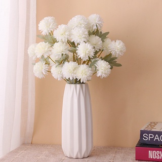 Hoa giả - Hoa cúc Pansy Lucas 65cm 1 cành 3 bông trang trí đẹp, bền, giống thật