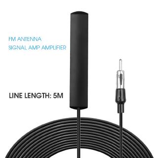 Ăng-ten vô tuyến ô tô AM FM Ăng-ten vô tuyến điện tử Kính chắn gió phía trước Bộ khuếch đại tín hiệu tăng cường 12V Đa năng Antena Booster 5m