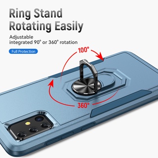 Ôp Điện Thoại Cứng Viền tpu Dẻo Kèm Giá Đỡ Nhẫn Chống Sốc / Rơi Cho samsung galaxy a51 a71 a52 a72 a53 a73 Ốp