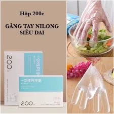 Găng Tay Nilong Nội Đia Trung Siêu Dai (PE Hộp Hồng/ Xanh) 200 Chiếc