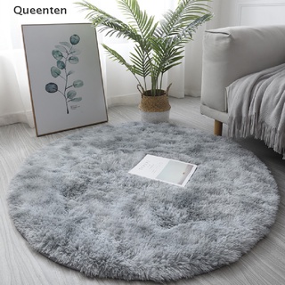 Queenten Sang Trọng Tròn Mềm Mại Giả Da Cừu Khu Vực Thảm Len Có Thể Giặt Được Thảm Đầu Giường QT