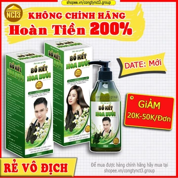 Dầu Gội Dược Liệu, Dầu Gội Thảo Dược BỒ KẾT HOA BƯỞI (300ml)