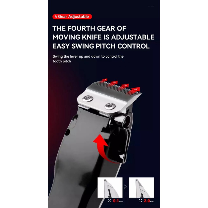 Ảnh Tông đơ cắt tóc Kemei KM-PG809A chuyên nghiệp 2