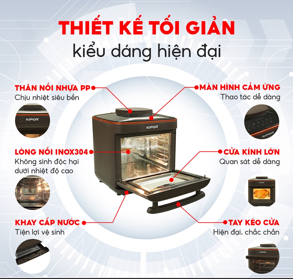 KIPOR KP-STEAM677 dễ dàng vệ sinh