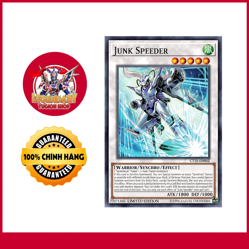 Junk Speeder CT15-EN002 - Yu-Gi-Oh! Carta Collezionabile Rara Segreta - Edizione Limitata