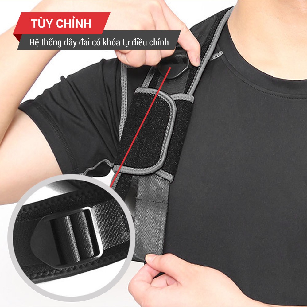 Ảnh Đai chống gù lưng nữ, nam cao cấp GoodFit chất liệu bền, thoáng khí, định hình cột sống GF712P 4