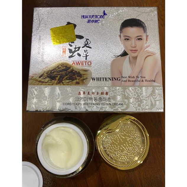 Kem nám tàn nhan trắng da đông trùng hạ thảo Huayuenong whitening aweto ...