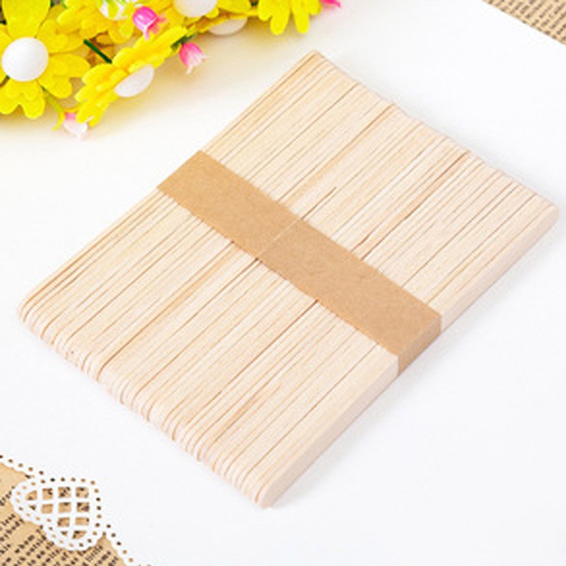 Ảnh Set 50 Que Gỗ RUOALL Bôi Sáp Tẩy Lông Dùng Một Lần 2