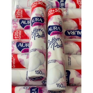 BÔNG TẨY TRANG AURA 120 MIẾNG CHỐNG THẤM TỐT