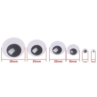 Risedot 100 Cái / túi Lắc lư Di Chuyển Mắt Handmade Thú Nhồi Bông Phần Đồ Chơi Trẻ Em Sang Trọng Gấu Trúc Mắt