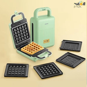 Máy nướng làm bánh BEAR 600W 2 khuôn dễ tháo lắp, vệ sinh nhanh chóng