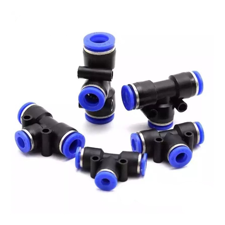 50 tê nối nhanh ống 8mm, đầu chia ống 8