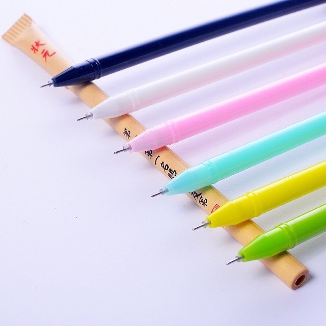 Ảnh Bút nước phong cách Hàn Quốc , viết gel mực đen 0.5mm Pison 2