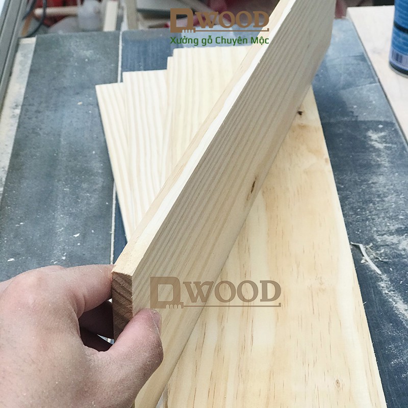 Ảnh Gỗ thông Dwood nguyên tấm mặt 12cm chiều dài tự chọn. 3