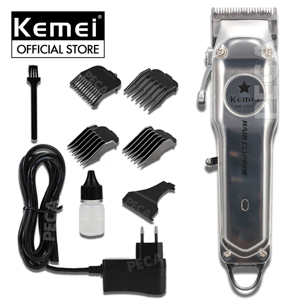 Ảnh Tông đơ cắt tóc không dây Kemei KM-1997/ 1998 chuyên nghiệp với toàn thân là hợp kim nhôm cao cấp pin lithium 2000mAh 3