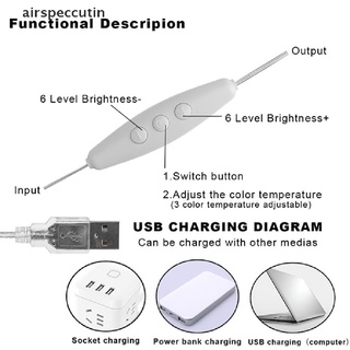 [cut] Bóng đèn LED phong cách Bàn trang điểm Vanity Bộ đèn gương USB