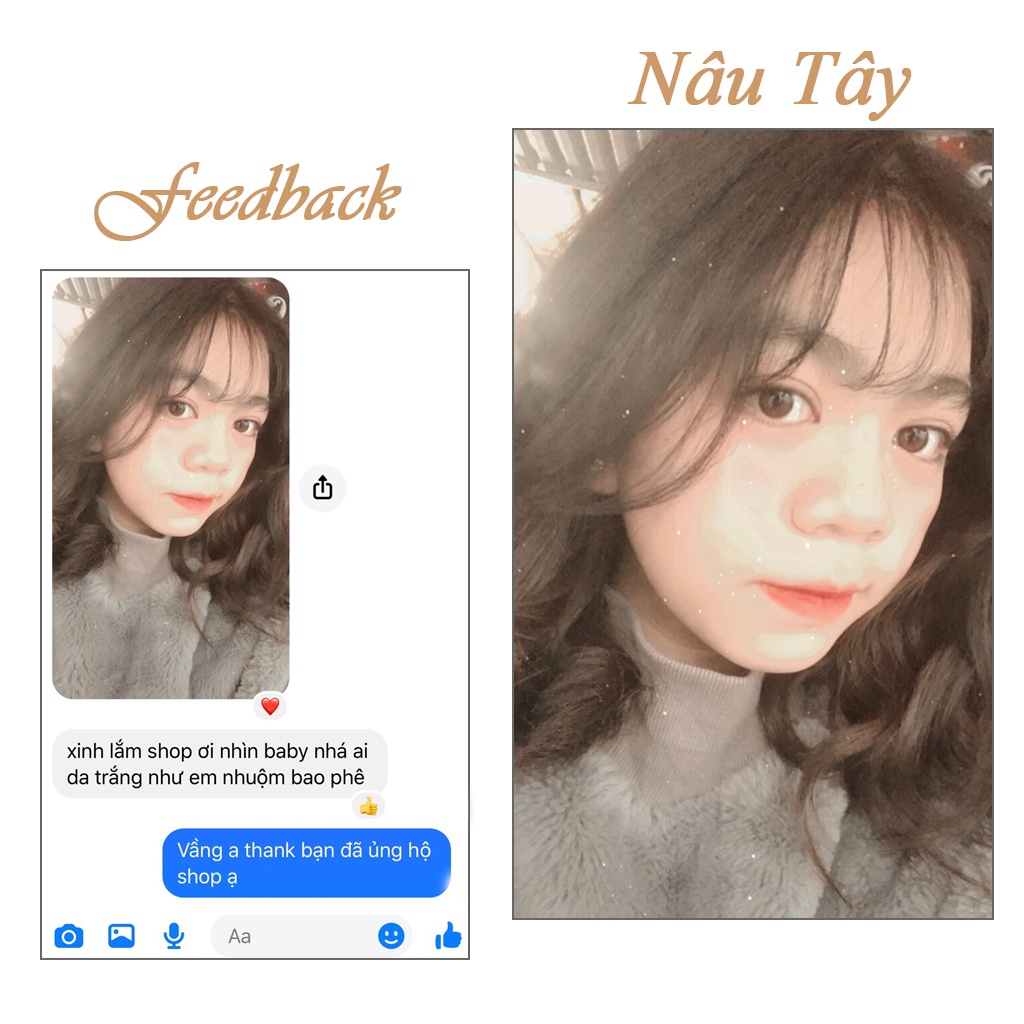 Thuốc nhuộm tóc Nâu Tây 100ml màu nhuộm lên chuẩn tone