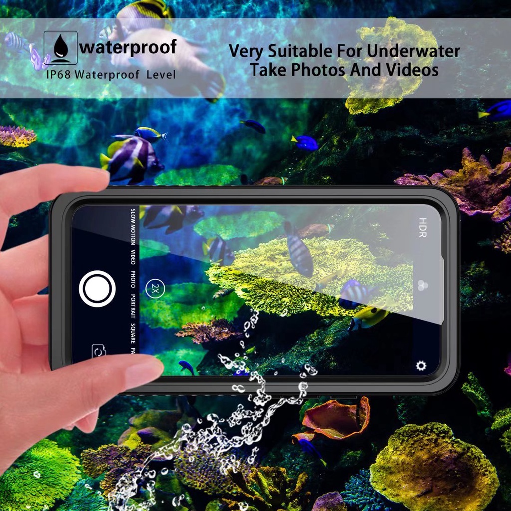 Ốp Chống Thấm Nước IP68 Cho Samsung Galaxy S22 Ultra S24 S23 Ultra S25 S22 Plus S21 FE Note 20 Ultra S20 A16 A53 Vỏ Điện Thoại Bơi Ngoài Trời S22 S26