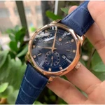 Đồng hồ Nam máy nhật, mẫu 3 kim mặt số đính đá, mặt xanh viền vàng,dòng cơ Automatic size 40mm , Đồng hồ thật giá trị th — ảnh 2