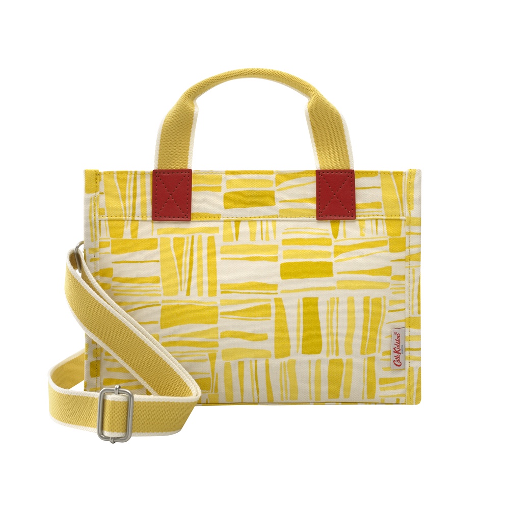 Cath Kidston - Túi đeo chéo Mini Milly Tote Painted Woodblock - 1002041 - Yellow